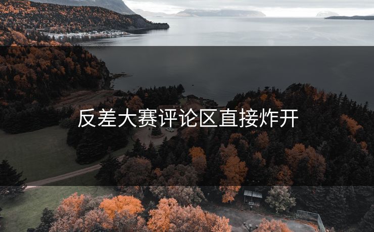 反差大赛评论区直接炸开